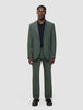 Tech Wool Suit Pants Relaxed Fit Green Night