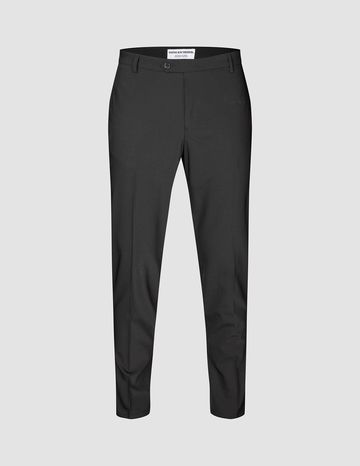 Tech Wool Suit Pants Slim Black