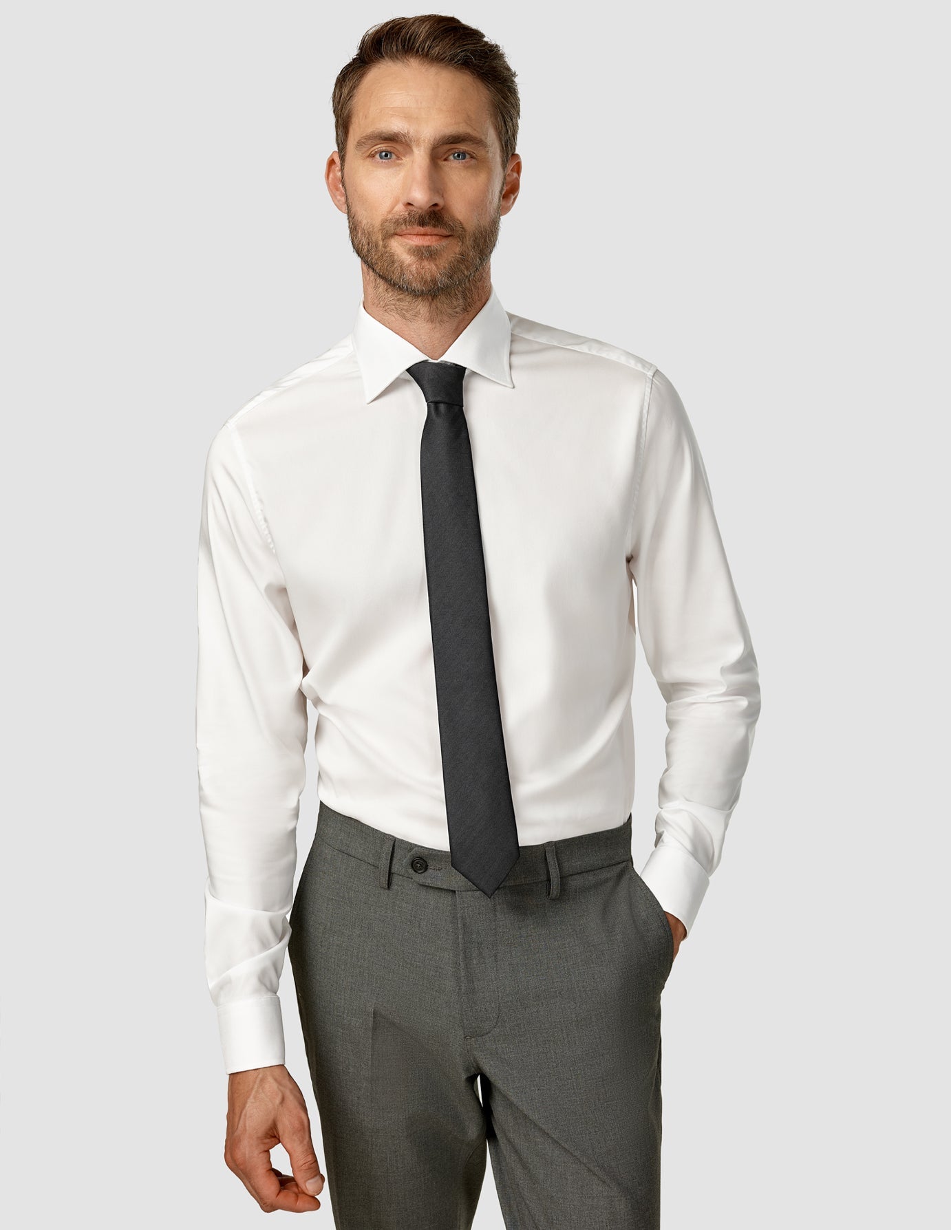 Tie Herringbone Black