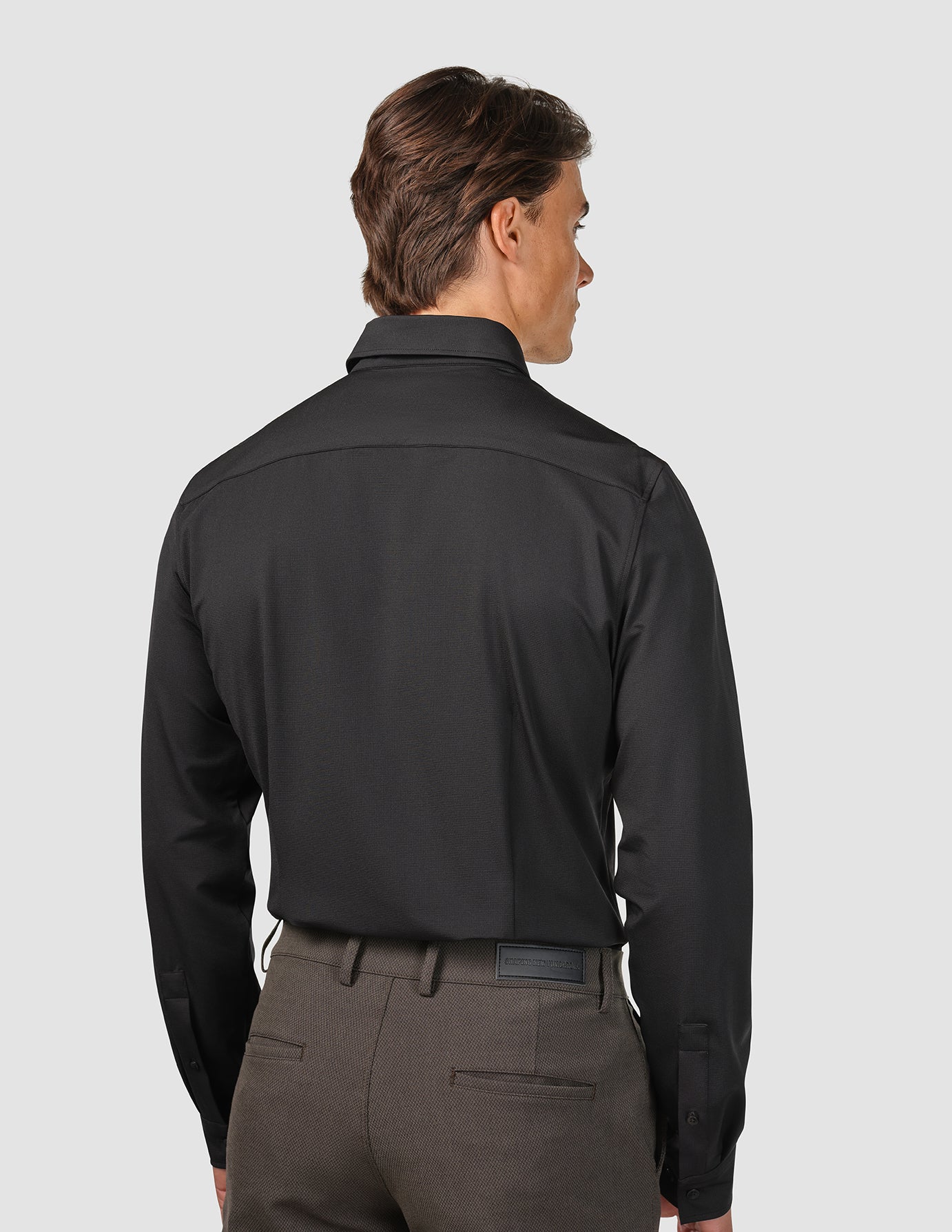 Travel Shirt Black Slim