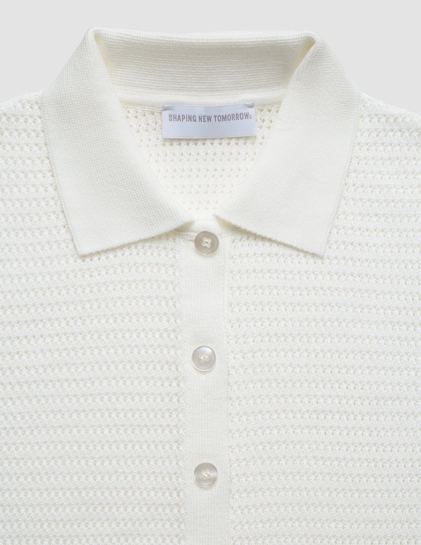 Women's Structured Polo Off White