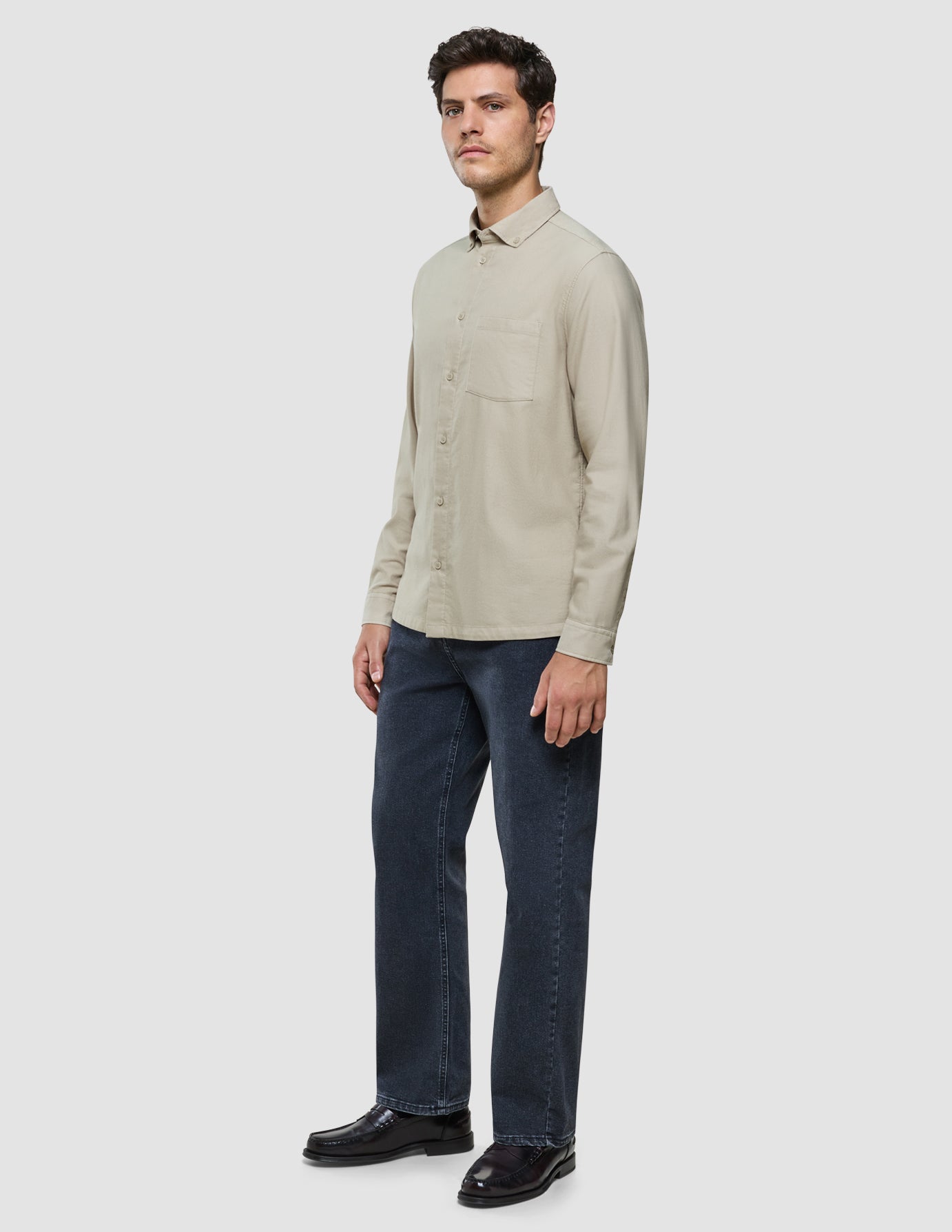 All-Day Oxford Shirt Beige