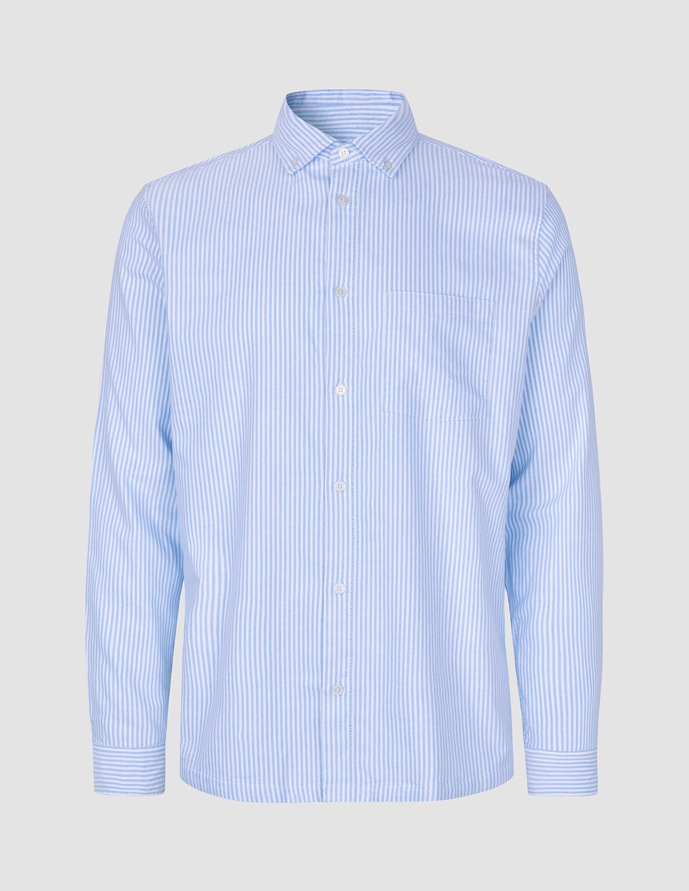 All-Day Oxford Shirt Light Blue Stripes