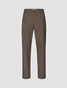 Atelier Pants Relaxed Dark Beige: relaxed-fit trousers in dark beige heavyweight broken twill, featuring a button closure and belt loops.