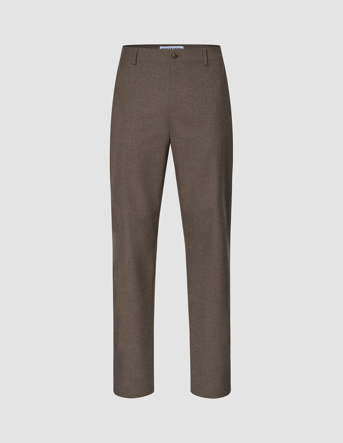 Atelier Pants Relaxed Dark Beige: relaxed-fit trousers in dark beige heavyweight broken twill, featuring a button closure and belt loops.