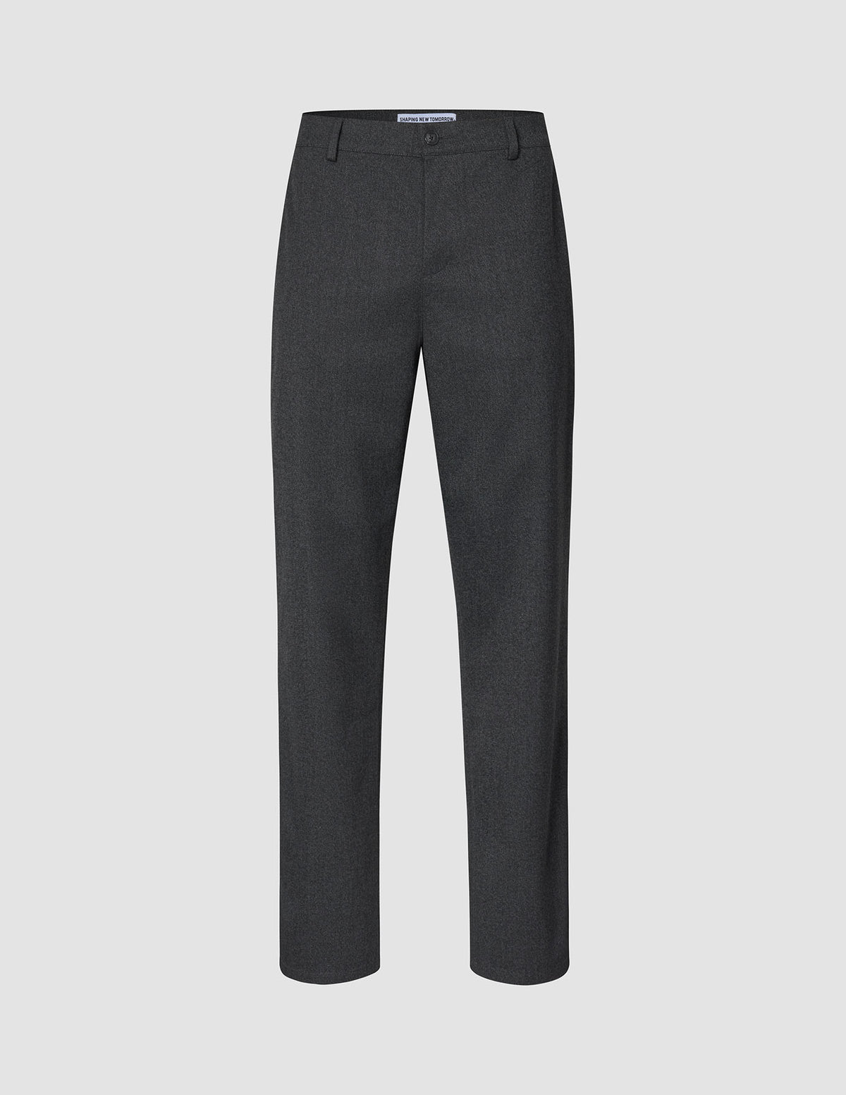 Atelier Pants Relaxed Dark Grey trousers in a relaxed fit of dark grey heavyweight broken twill, featuring a button closure and a waistband with belt loops.