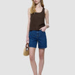 Women Classic Denim Shorts Medium Blue