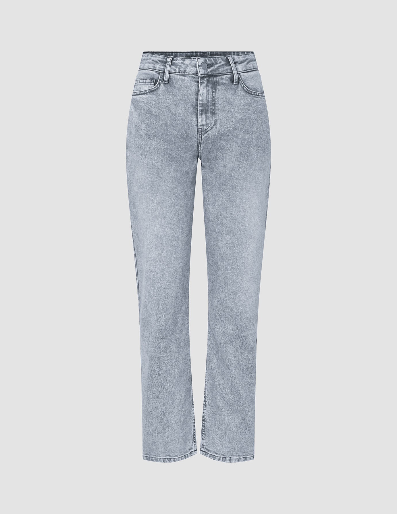 Women's Classic Jeans Tapered Light Grey Washed