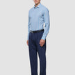 Classic Shirt Light Blue Herringbone Regular