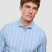 Classic Shirt Light Blue Herringbone Slim