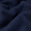 Close-up of a Double Layer Wool Overshirt Regular Dark Navy in navy blue with deep fabric folds.