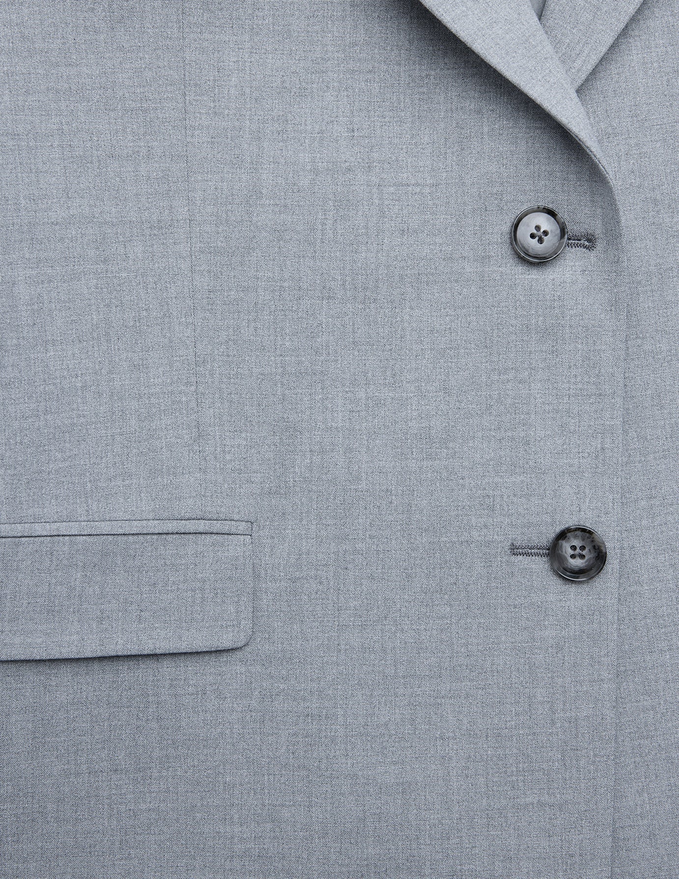 Women Ease Blazer Steel Melange