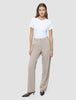 Women Ease Pants Straight Vanilla Melange