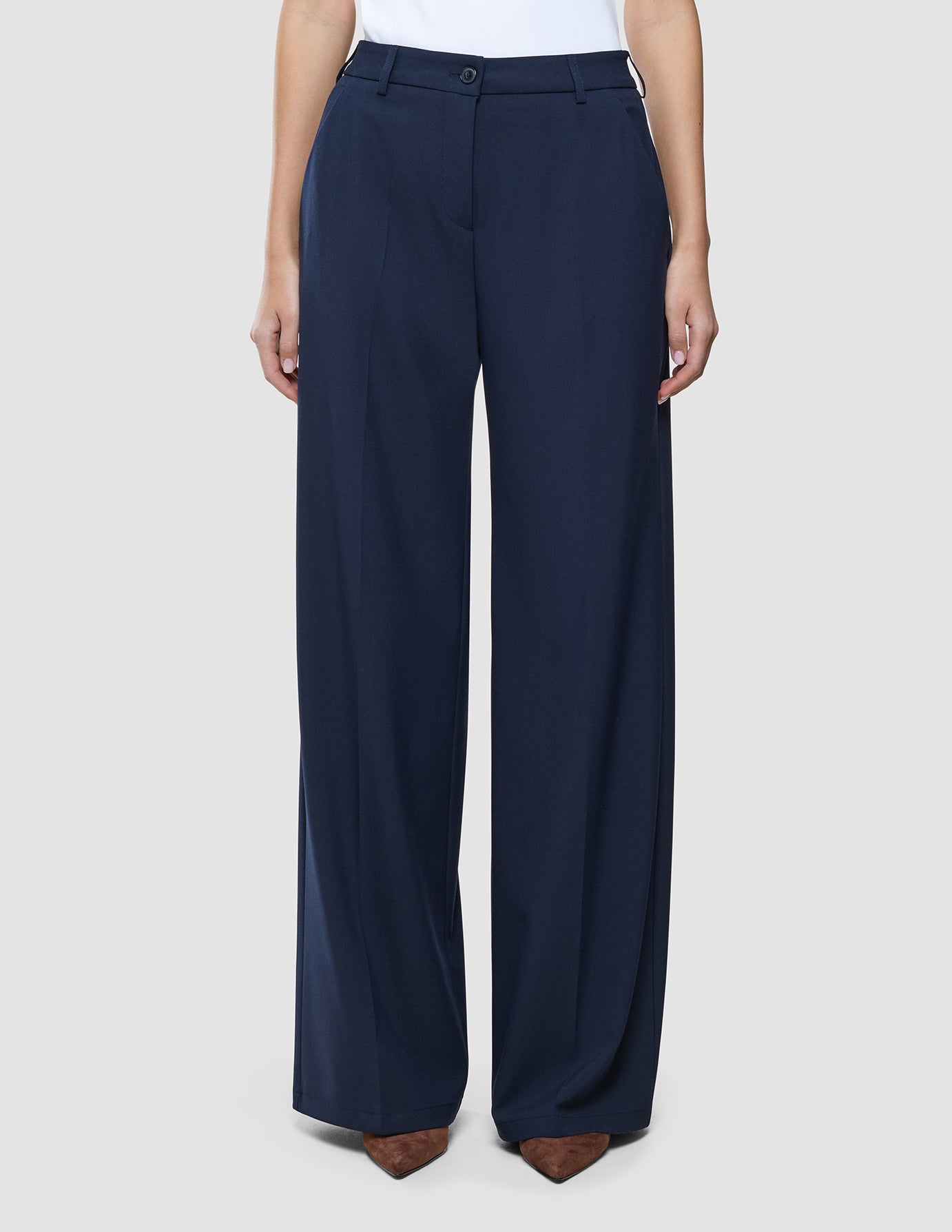 Women Ease Pants Wide Blue Nights