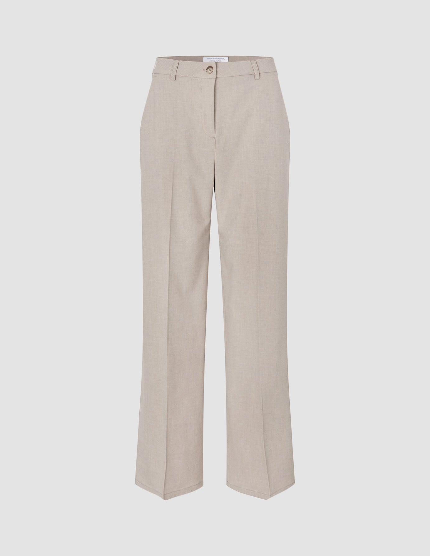 Women Ease Pants Wide Vanilla Melange