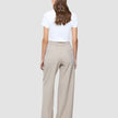 Women Ease Pants Wide Vanilla Melange