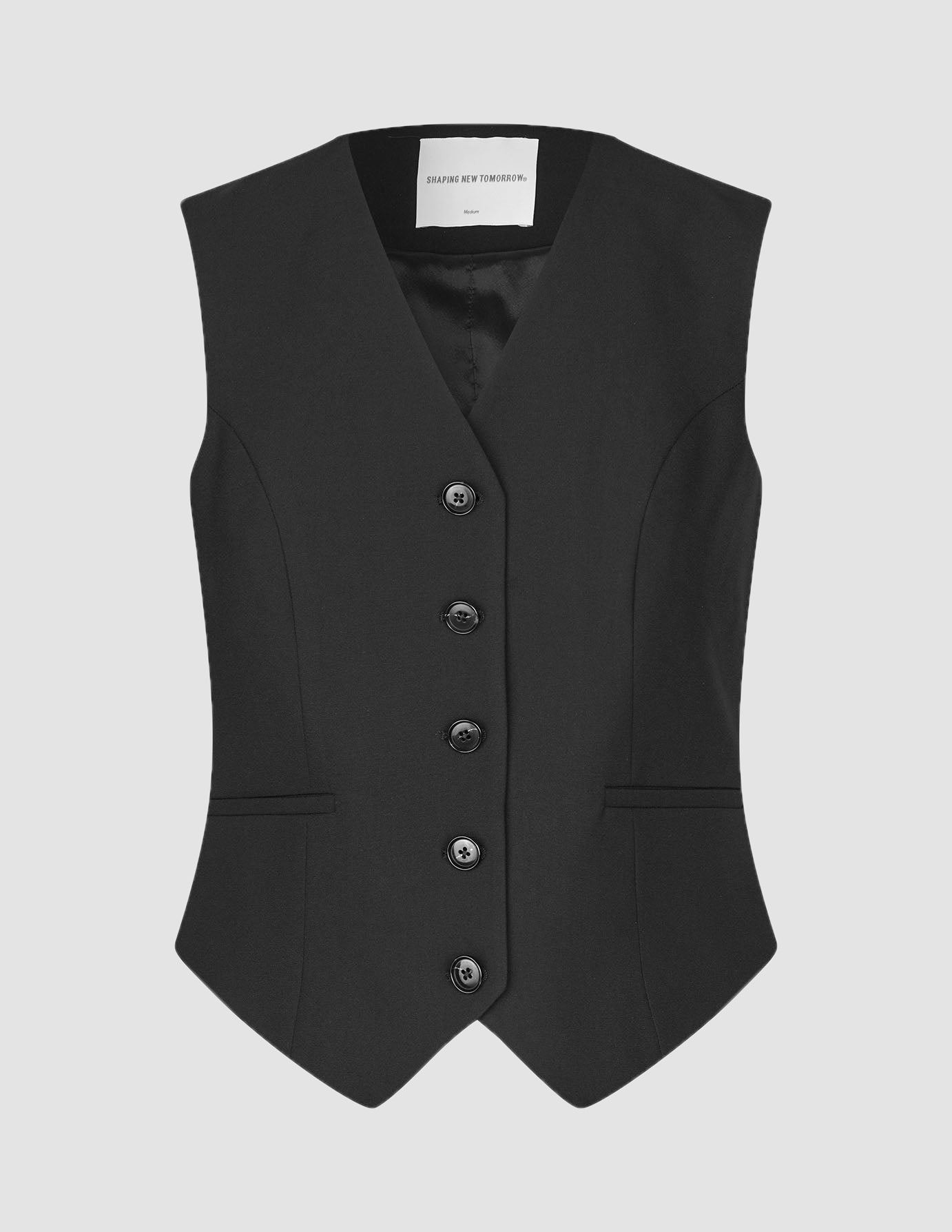 Women Ease Short Vest Black