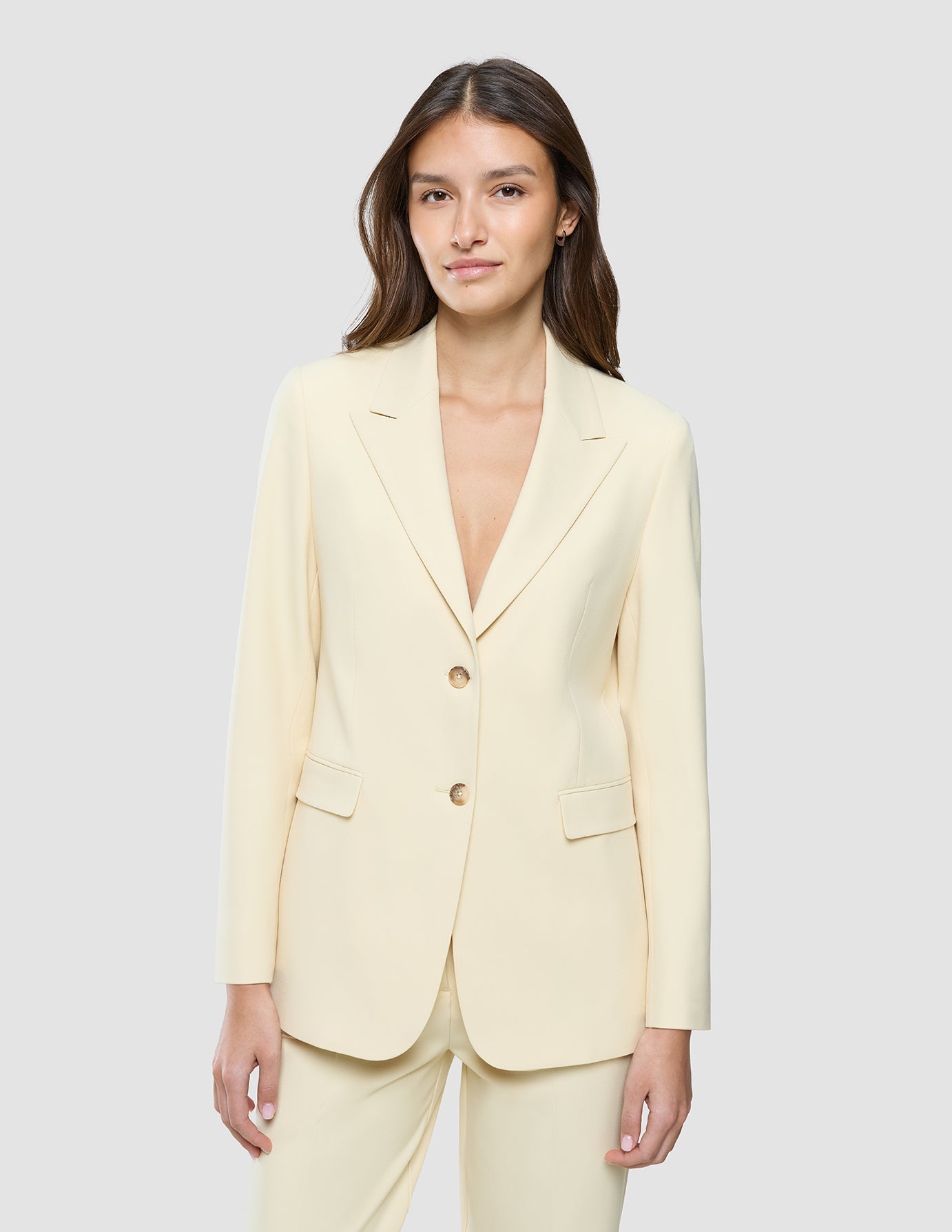 Women Essential Blazer Misty Yellow
