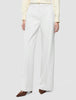 Women Essential Pants Wide Off White