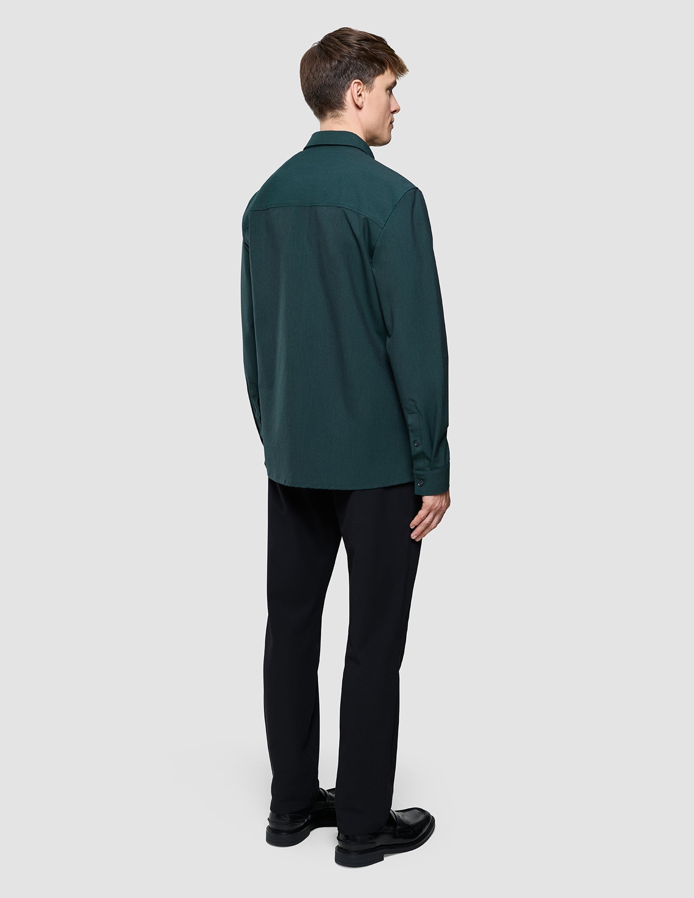 Essential Overshirt Pine Green