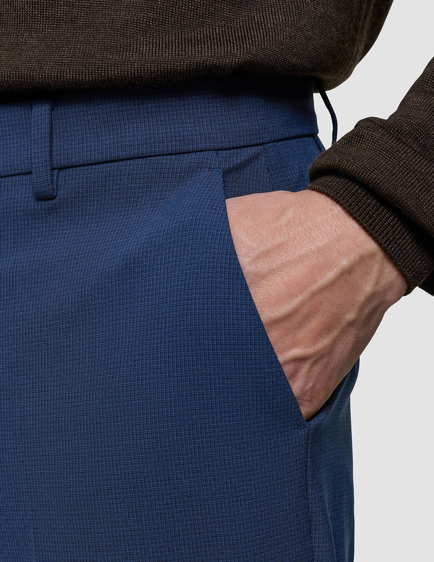 Essential Suit Pants Relaxed Fit Navy Checks