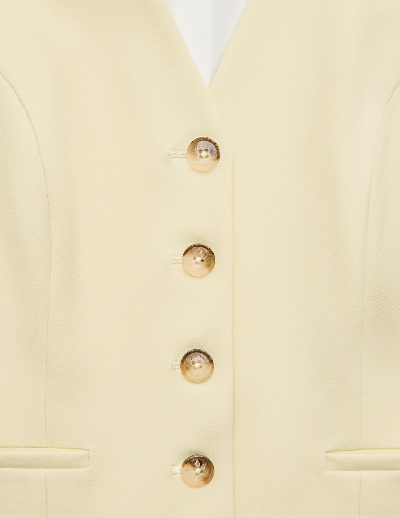 Women Essential Long Vest Misty Yellow