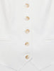 Women Essential Short Vest Off White