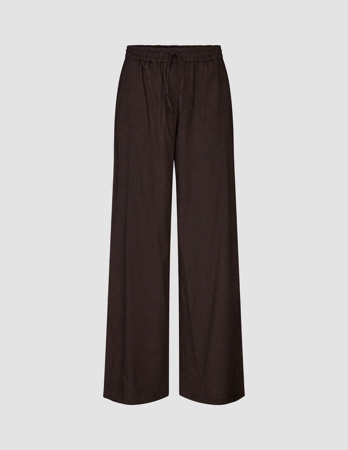 linen set espresso top relaxed pants