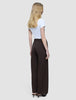 Women's Linen Pants Relaxed Espresso