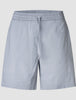 Women Linen Shorts Relaxed Stone Grey