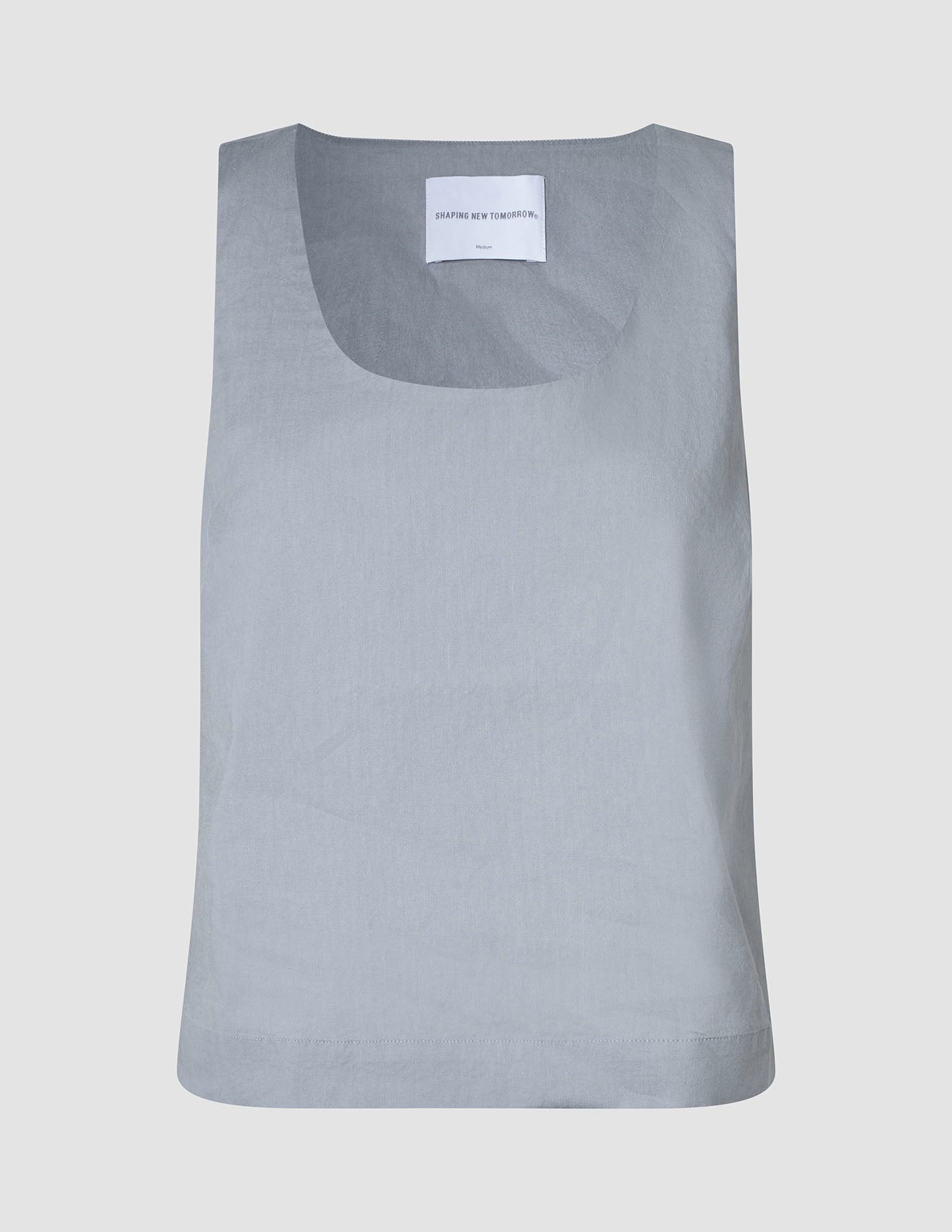 linen set stone grey top relaxed shorts