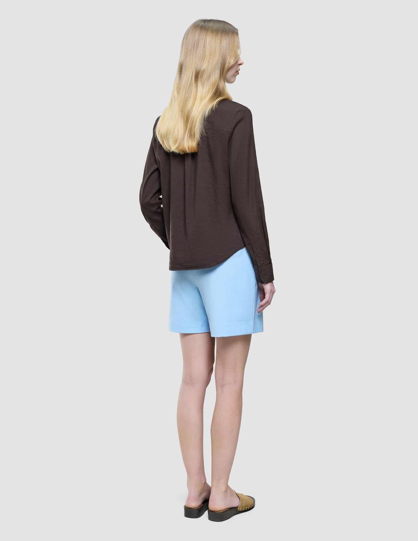 Women's Linen Shirt Espresso