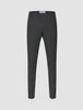 Motion Suit Pants Slim Pepper Grey slim-fit grey suit pants featuring breathable fabric, a button closure, and belt loops.