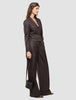 Women Raina Short Blazer Chestnut Pinstripe