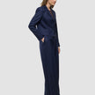 Women Raina Short Blazer Night Sky Pinstripe