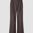 Raina Suit Wide Chestnut Pinstripe