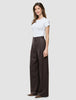 Women Raina Pants Wide Chestnut Pinstripe