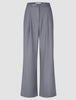 Women Raina Pants Wide Mid Grey Pinstripe
