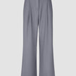 Women Raina Pants Wide Mid Grey Pinstripe