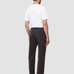 Refine Cotton Pants Relaxed Fit Dark Brown