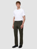 Refine Cotton Pants Relaxed Fit Dark Olive