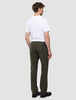 Refine Cotton Pants Relaxed Fit Dark Olive