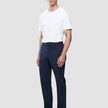 Refine Cotton Pants Relaxed Fit Navy