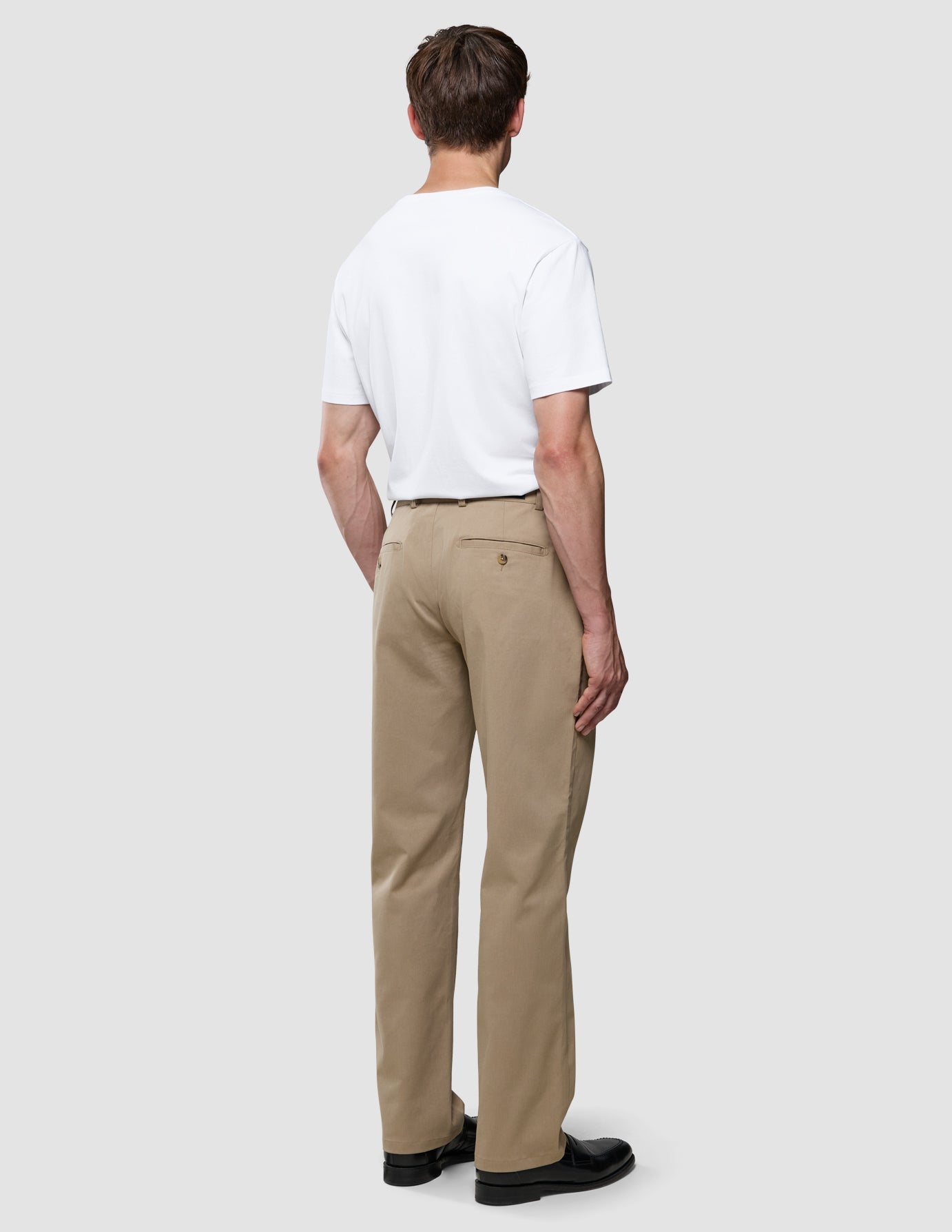 Refine Cotton Pants Relaxed Fit Sand