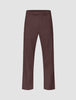 Refined Linen Pants Dark Brown