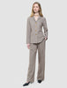 rhea set golden beige melange shirt pants