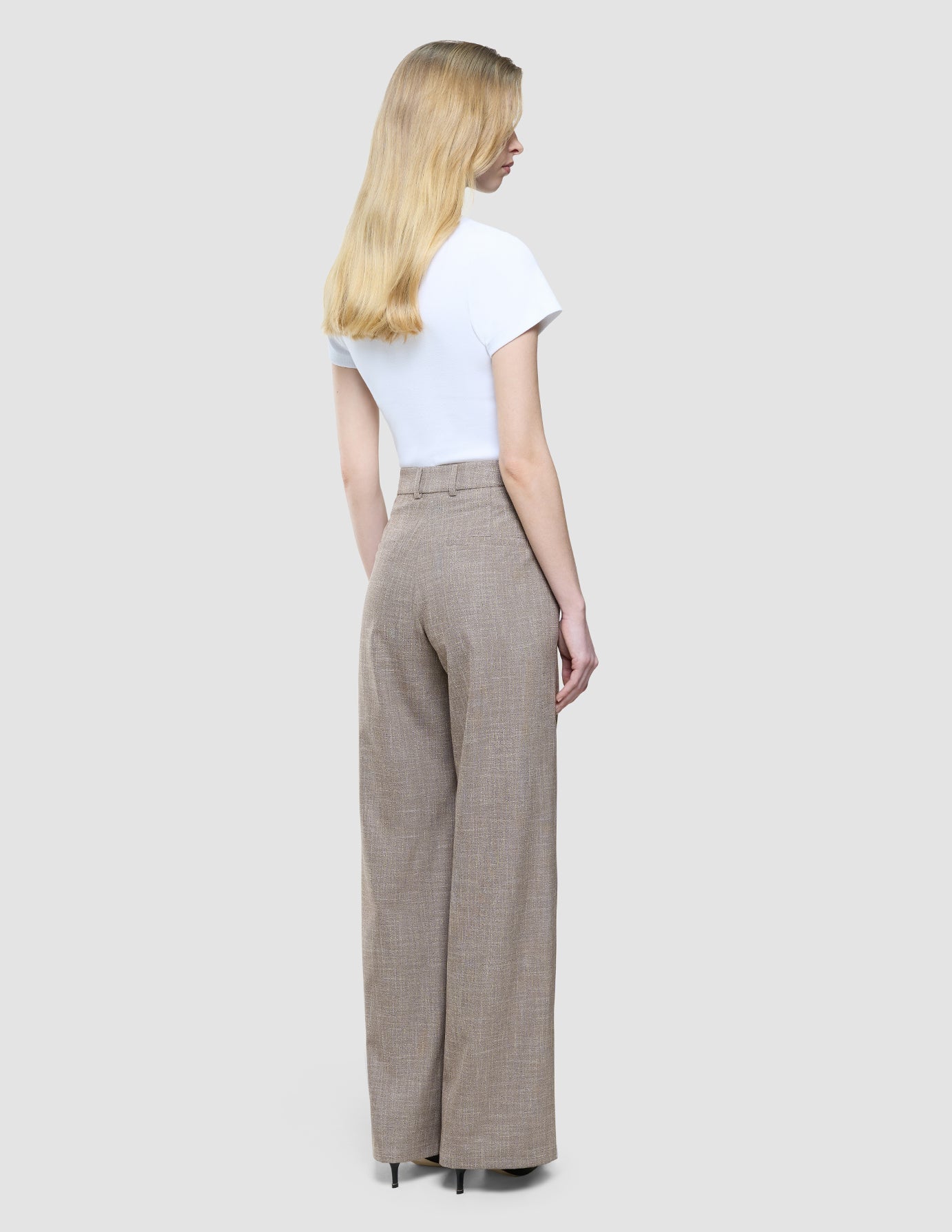 Women Rhea Pants Golden Beige Melange