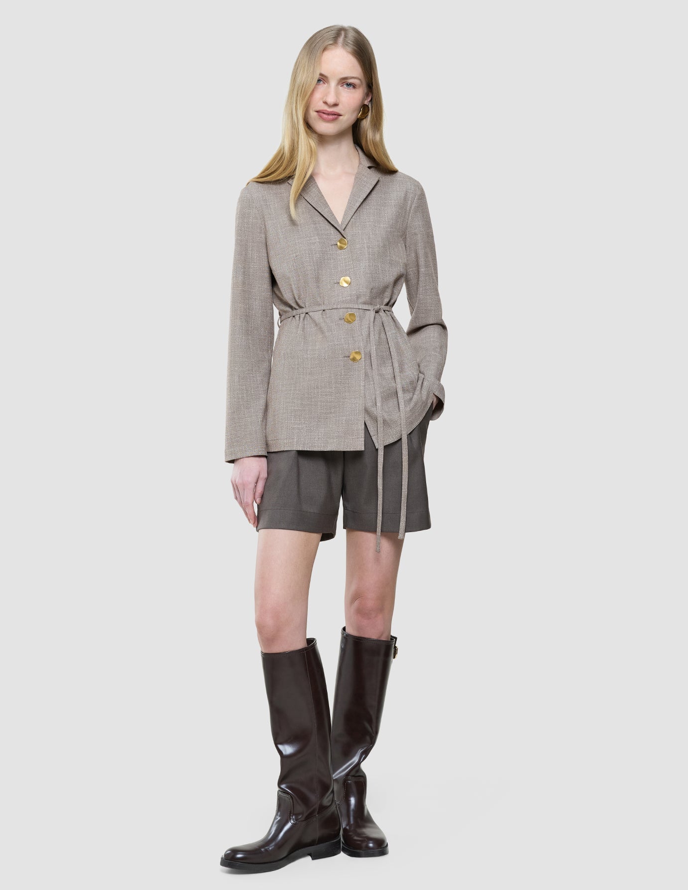 Women Rhea Shirt Golden Beige Melange