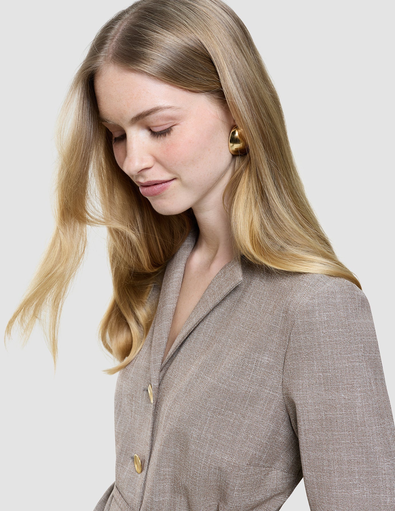 Women Rhea Shirt Golden Beige Melange