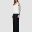 Rib Tank Top White